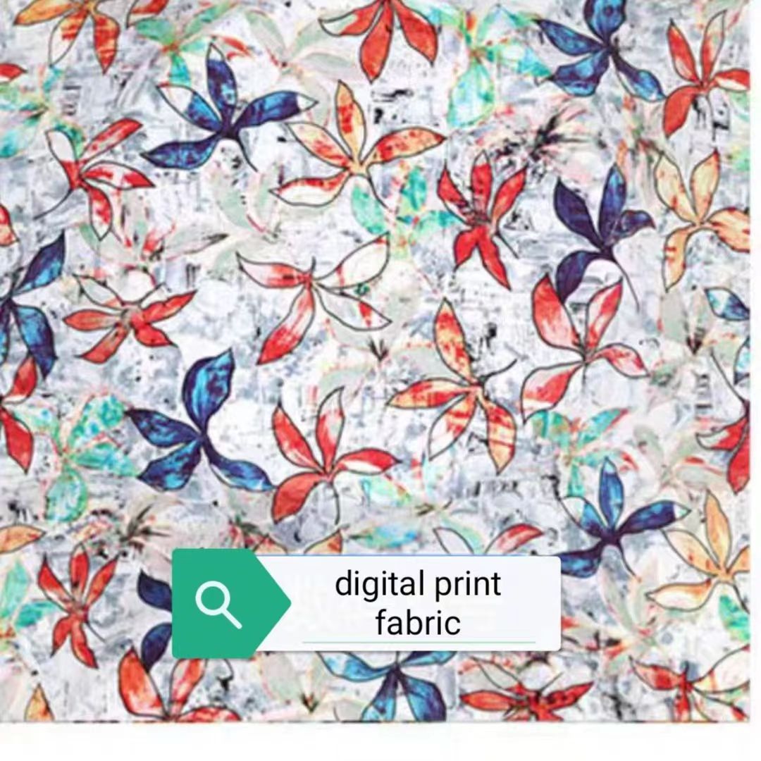 home textile microfiber fabric digital  print  disperse print flat screen print fabric floral design bed sheet fabric