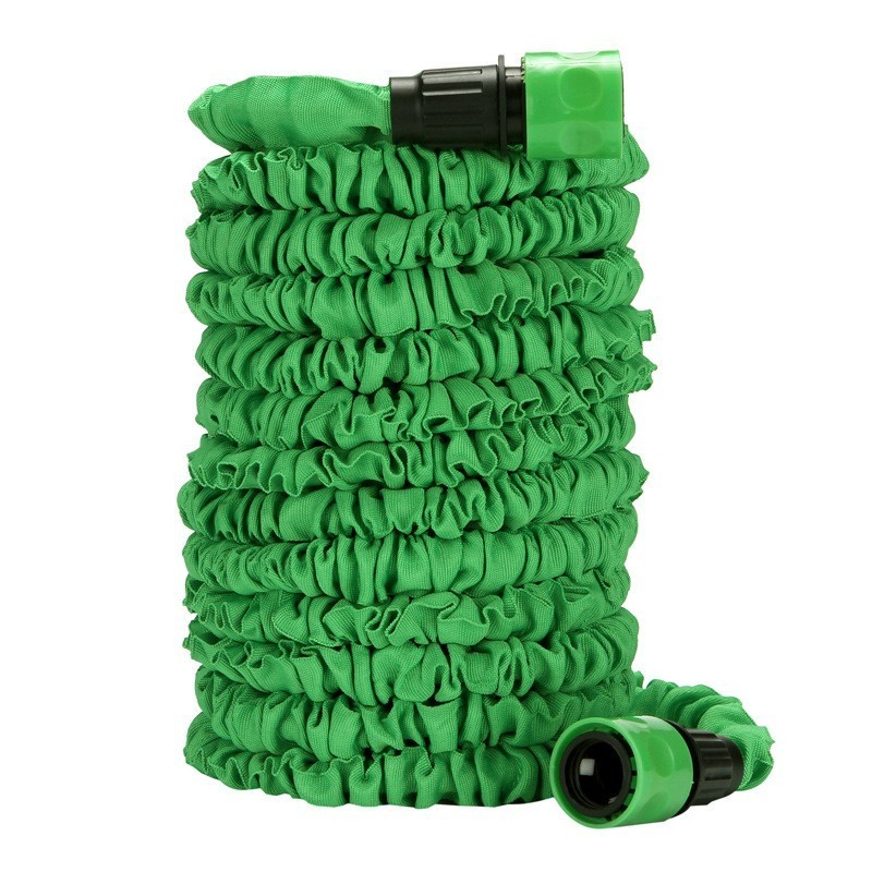 Green Plastic Cans Garden Hose ABS Water Hose Plastic Wand Garden Spray Nozzle Expandable Plastic with Water Release Hose Easily