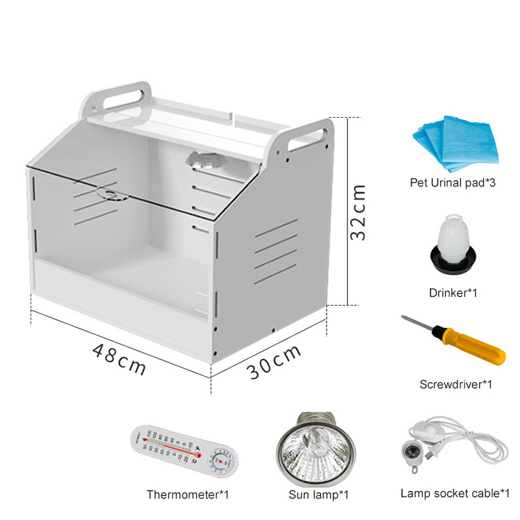 High quality industrial chick brooder, weiqian brooder box for chick quail parrot bird with full accessories