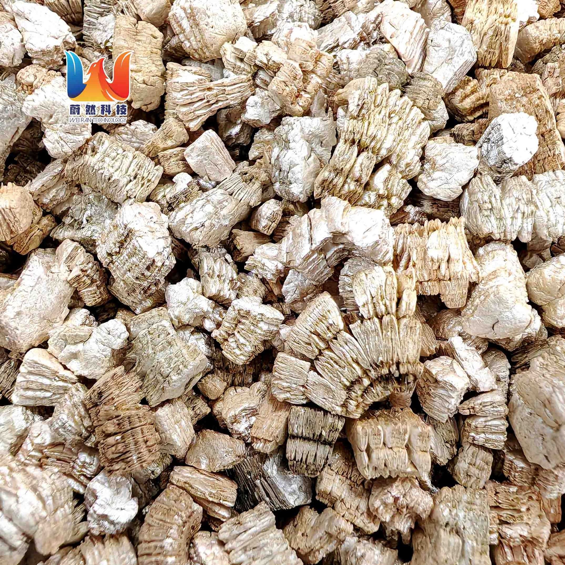 Insulation Fire-Resistant 10mm Golden Vermiculite Expanded Crude Coarse 20-40mesh for Soil Competitive Price from Brett