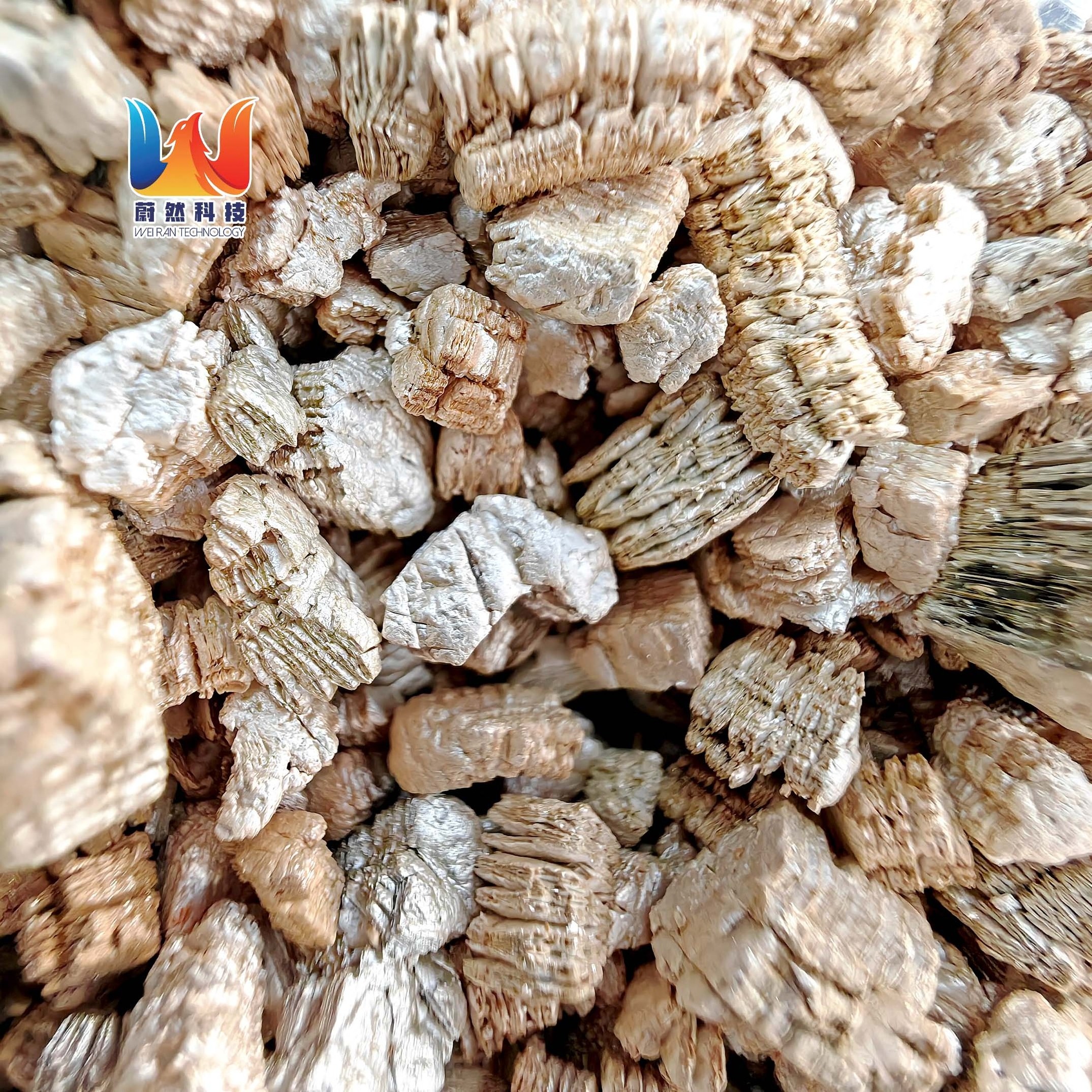 Insulation Fire-Resistant 10mm Golden Vermiculite Expanded Crude Coarse 20-40mesh for Soil Competitive Price from Brett