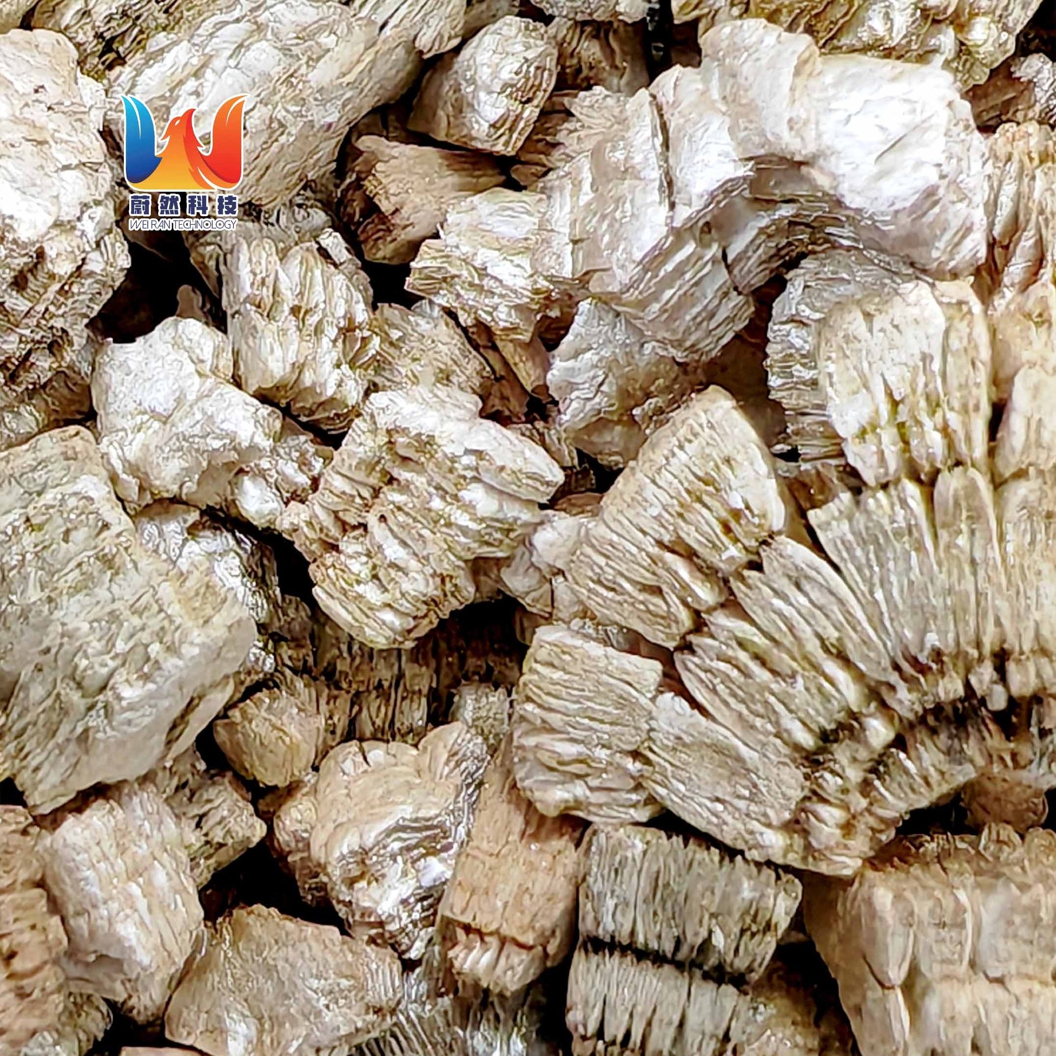 Insulation Fire-Resistant 10mm Golden Vermiculite Expanded Crude Coarse 20-40mesh for Soil Competitive Price from Brett