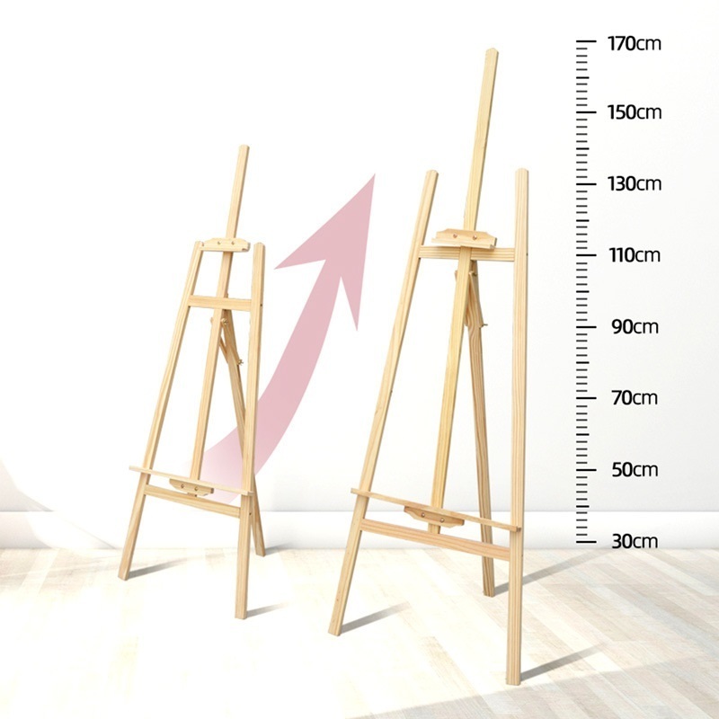 Solid and sturdy Wooden Frame Studio Easel Stand Holder  Paintings Portraits Display