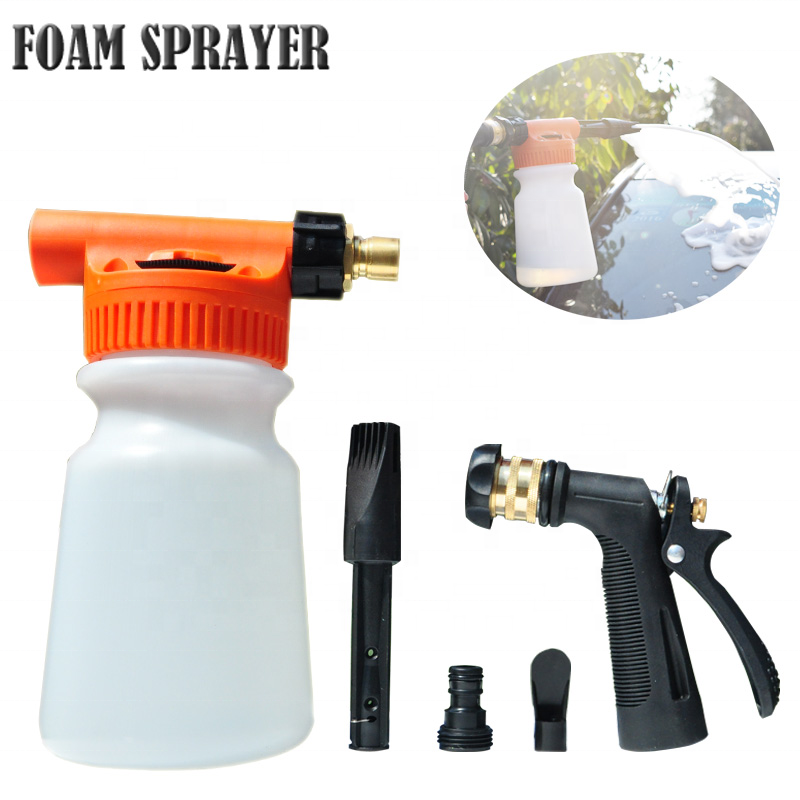 Car Wash Foam Gun Sprayer Adjustable Water Pressure & Soap Ratio Dial Foam Cannon Attaches