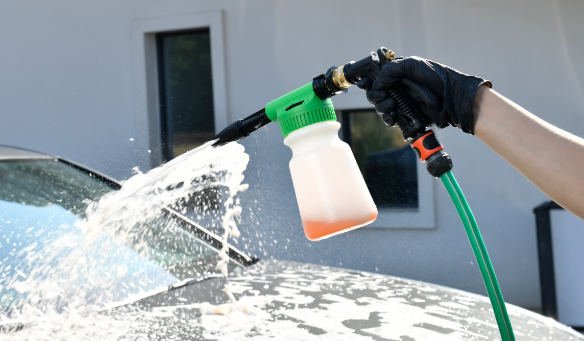 Foam Cannon for Garden Hose, Adjustment Ratio Dial Foam Gun, Car Wash Soap Spray Foamer