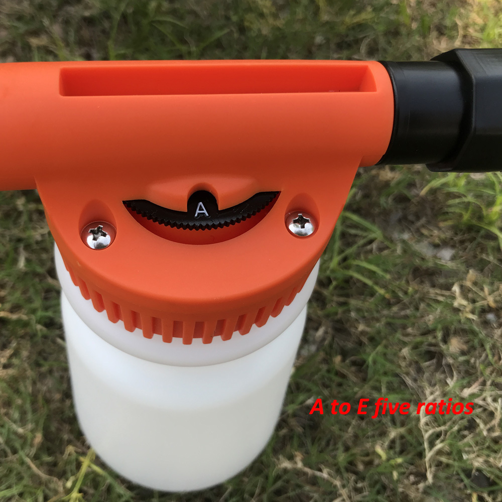 Insecticide garden hose end sprayer attachment