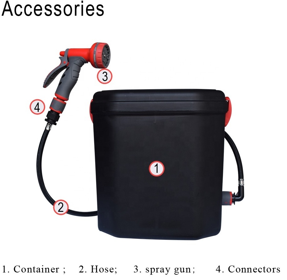 Portable Multifunction Outdoor Electric Shower Kit for Camping Hiking and Travel Car Washer Included ABS Material Price