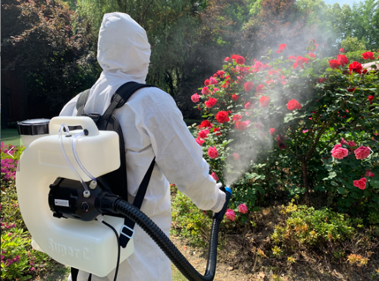 Electric Fogger Machine, Insect Fogger Backpack Sprayer - ULV Fogger with Extended Commercial Hose & Padded Straps (4 Gallon)