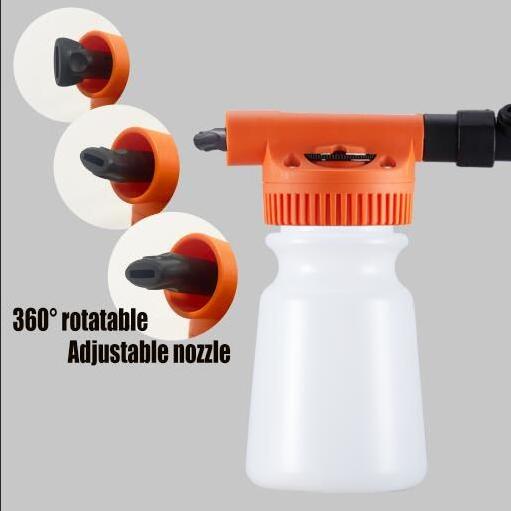 Patio lawn and garden outdoor bug control adjustable fertilizer hose sprayer with 1000ml clear bottle