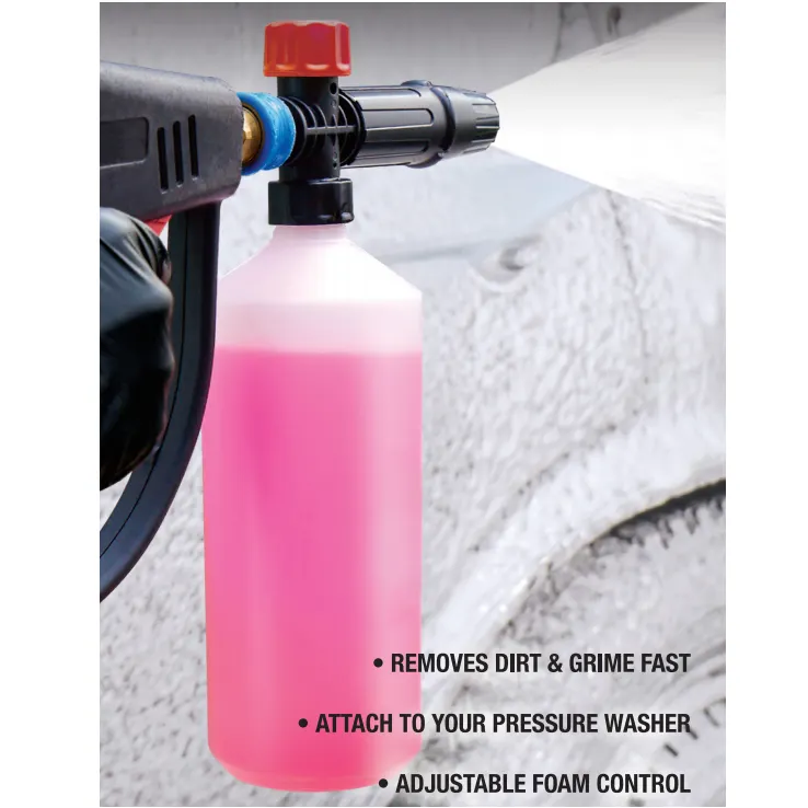 Foam Blaster Spray Nozzle for Power Washer - Car Cleaning Soap Dispenser Attachment Pressure Washer Foam Cannon Snow Foam Lance