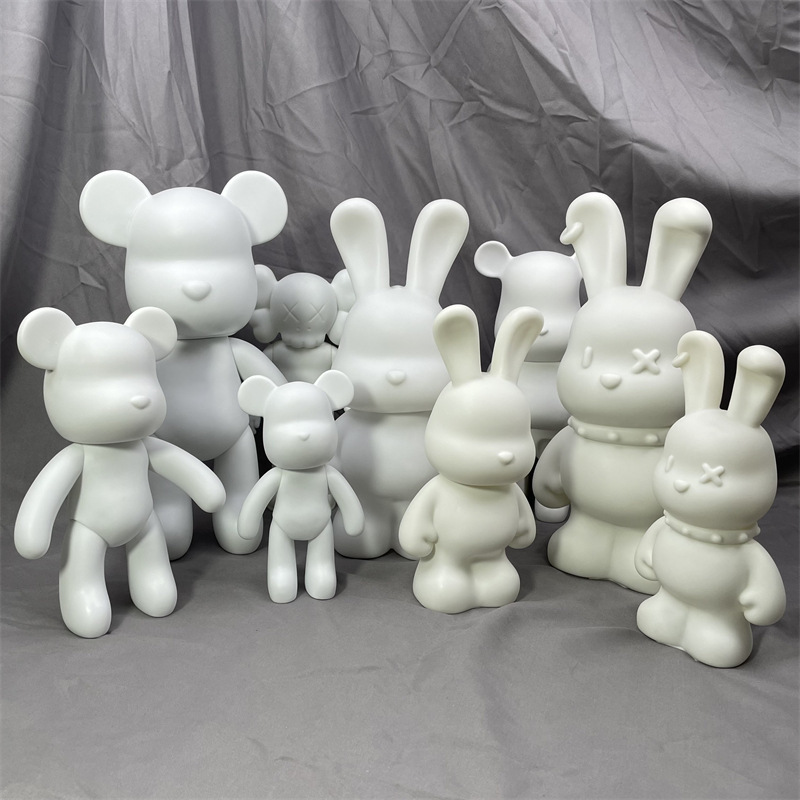 Diy Blank Hot Sales Bearbricks Fluid Bear White Ant Cute Fluid Bear DIY Fluid Bear For Kids and Adult