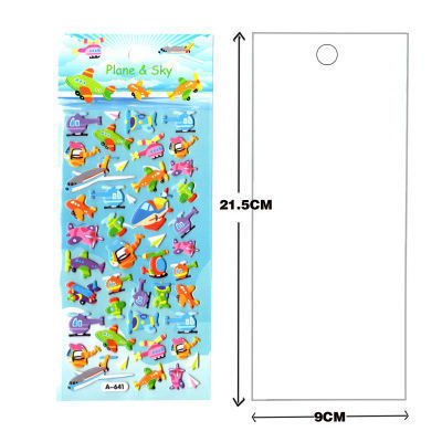 3D puffy stickers for kids Cartoon animal sticker Waterpoof DIY sticker princess Baby Toys for Children Kids Boy Girl