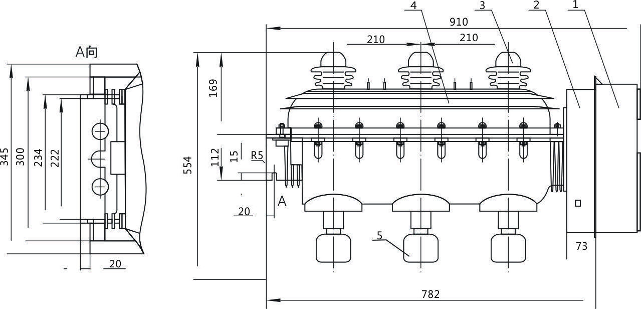 Yueqing 12KV SF6 Load Break Switch in High Voltage RMU Switchgear Accessories