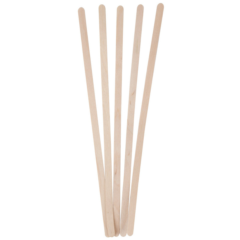 Eco-friendly birch wood material coffee stirrer with custom logo