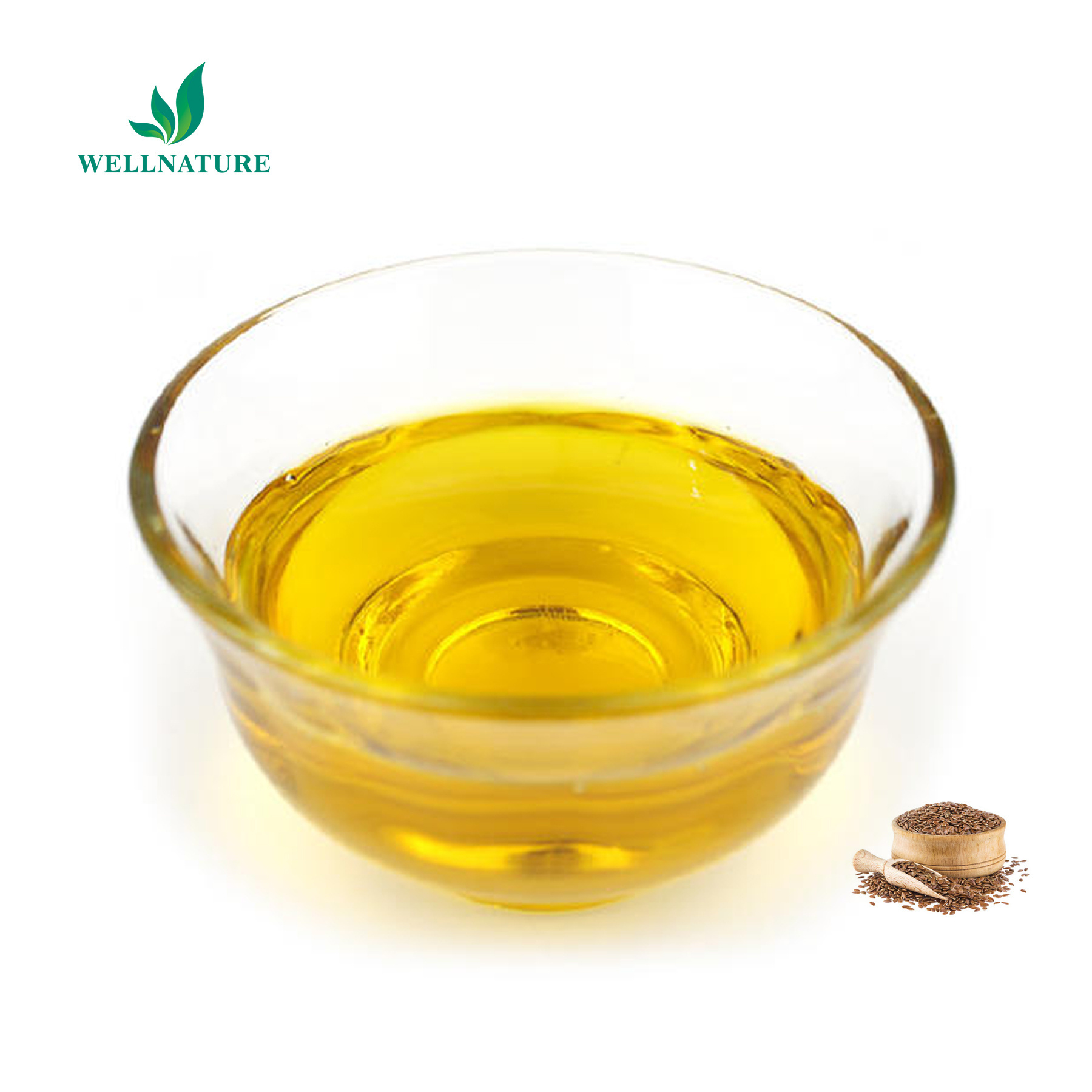 Manufacturer Supply High Purity Food Grade Linseed Oil Pressed Flax Seed Oil Linseed Oil