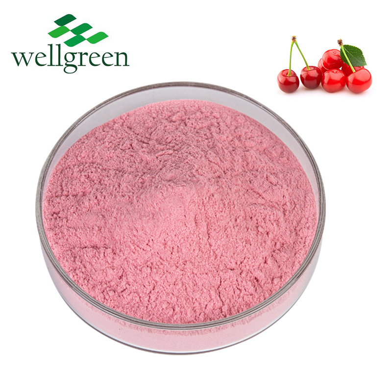 Beverage Use Pure Natural Organic Fast Water Soluble Wholesale Aronia Wild Cherry Berry Powder