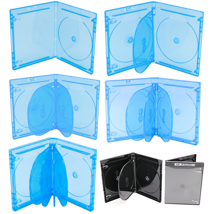 WEISHENG Plastic Media Packaging CD DVD Plastic Storage Case Box Slim Transparent Cover Empty CD Jewel Cases