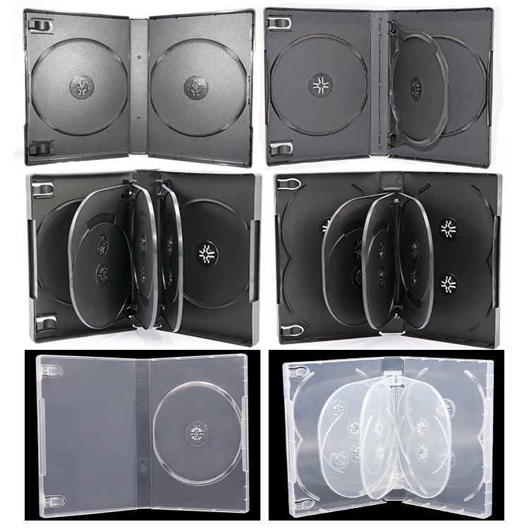 WEISHENG Plastic Media Packaging CD DVD Plastic Storage Case Box Slim Transparent Cover Empty CD Jewel Cases