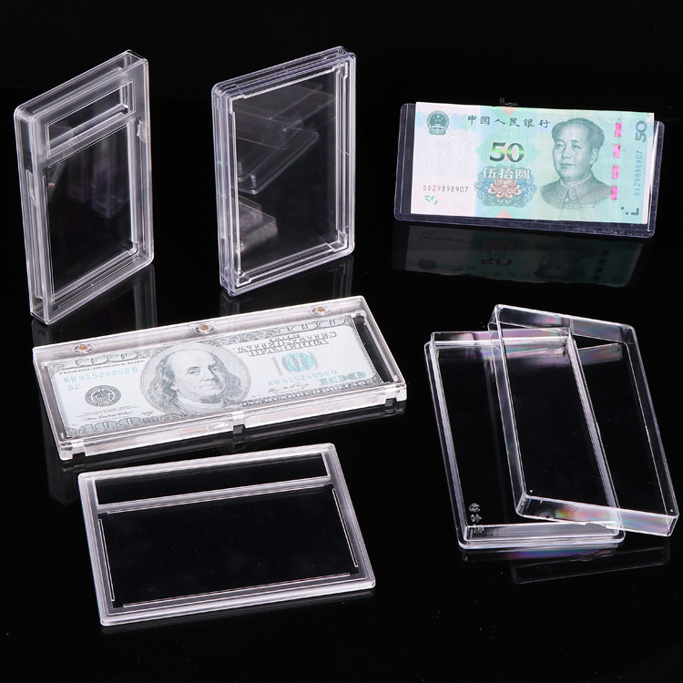 WEISHENG Plastic GPPS 35pt 55pt 75pt Coin Slab PSA Card Holder For Baseball Pokemon Graded Card Slab Magnetic Card Holder