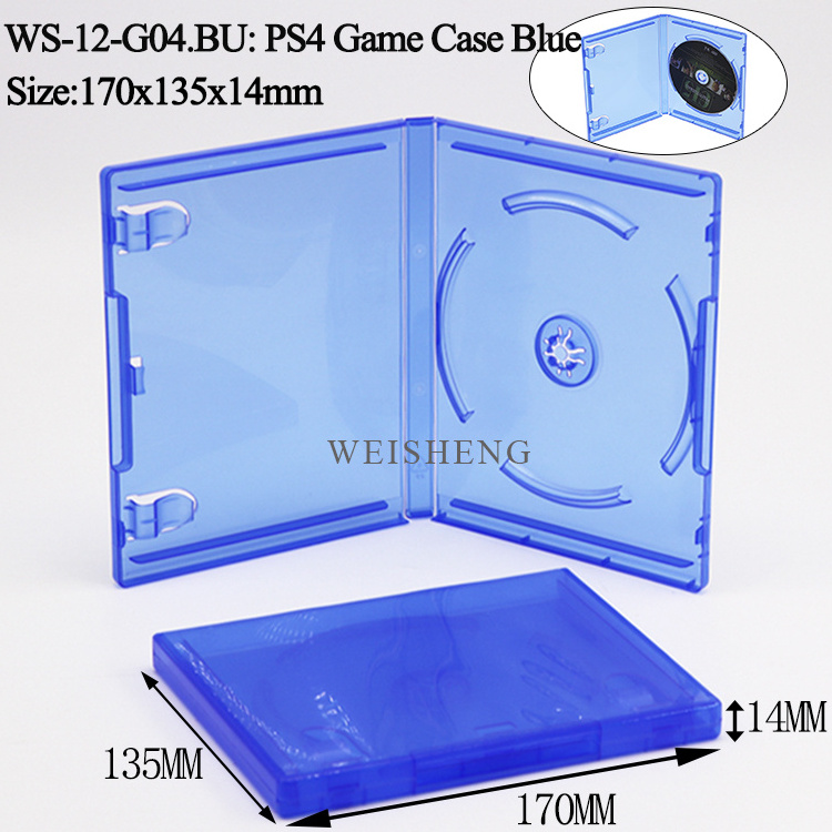 Clear Blue Cover PS 5 DVD Game Disc Storage Case Disk PS5 CD Game Card PS Box Packaging  for PS4 PS5 PS3  Playstation 3 4 5 Slim