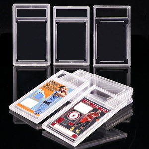 WEISHENG Plastic GPPS 35pt 55pt 75pt Coin Slab PSA Card Holder For Baseball Pokemon Graded Card Slab Magnetic Card Holder