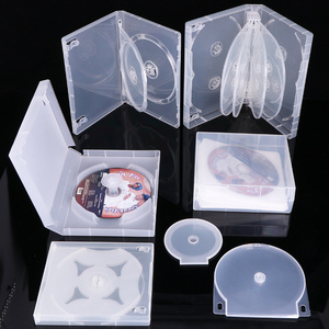 WEISHENG Plastic Media Packaging CD DVD Plastic Storage Case Box Slim Transparent Cover Empty CD Jewel Cases