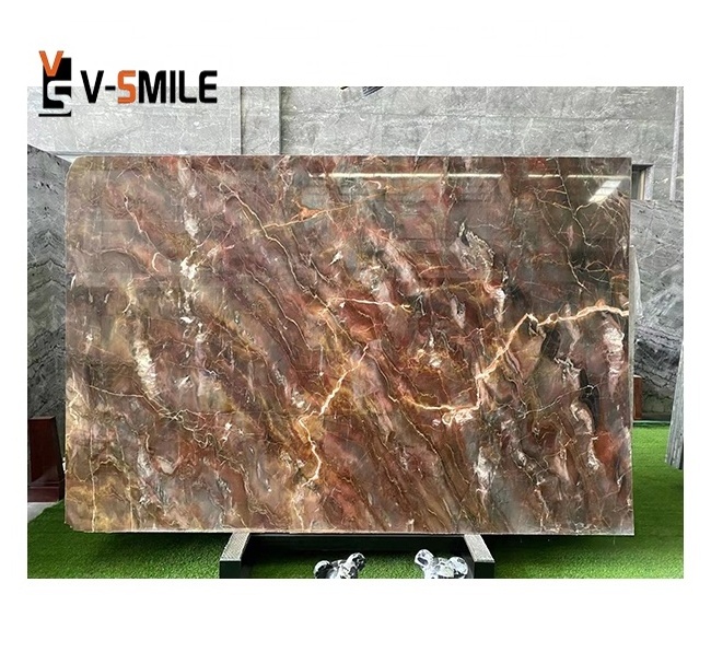 China factory polished good quality popular venice red marble slabs for Wall and Floor Venice Red wall tile