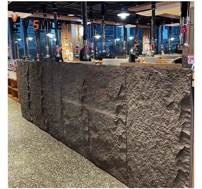 Luxury PU Faux Artificial Stone One Panel One Wall Decorative Wall Panel polyurethane Rock veneer panel