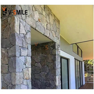 Grey Natural Culture Stone Panel And Stack Veneers Stone Ledge Stone For Wall Cladding Decoration