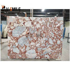 High Quality White Marble With Pink Veins Natural Stone Slabs For Home Decoration