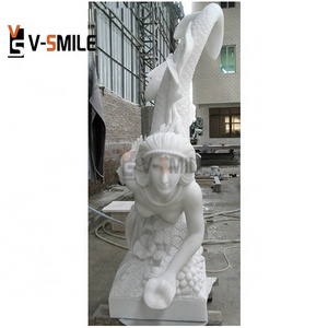 Indoor Life Size marble stone Garden Famous Mermaid Statue sculpture large sexy mermaid statue modern art statue