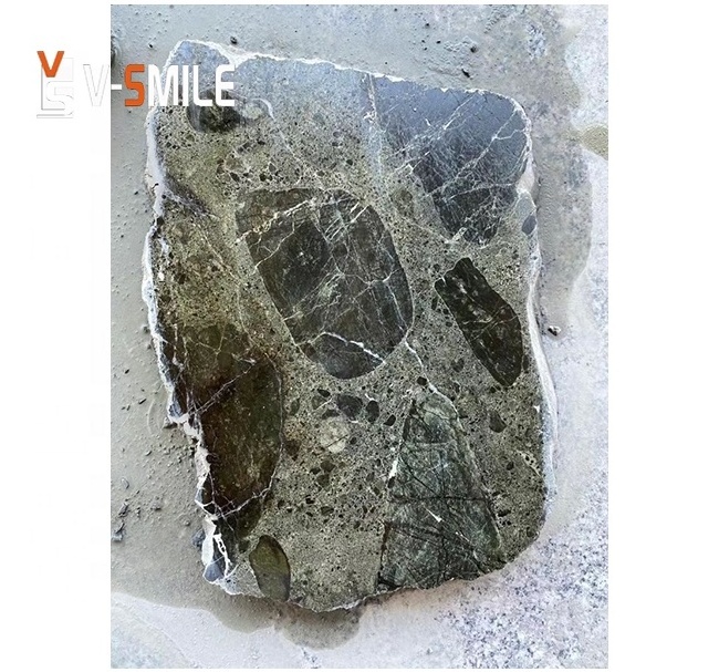 building material custom cutting large size natural stone green rough solid marble block