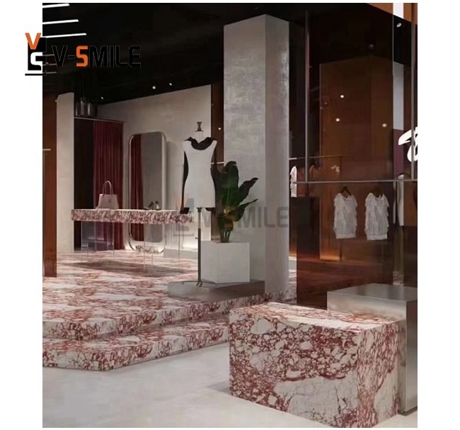 High Quality White Marble With Pink Veins Natural Stone Slabs For Home Decoration