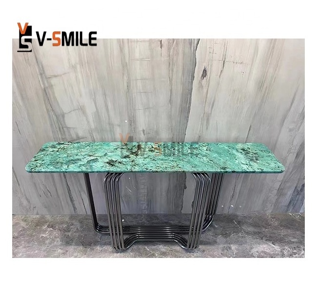 Amazon Green Composite special-shaped Green Onyx Jade Table Top