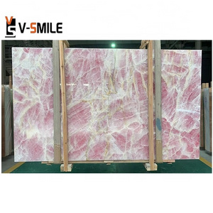 Natural Stone Purple Onyx slab  tile wall decoration marble pink onyx Translucent onyx