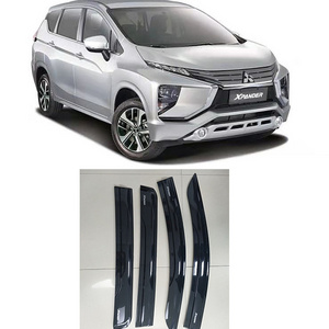 car accessories rain guard weather shield wind deflector door car chrome window visor for  mitsubishi xpander  2017-2020