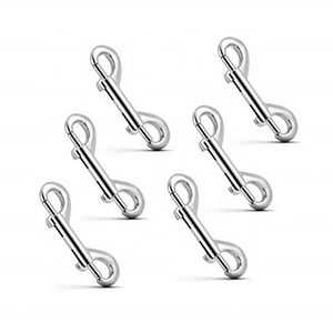 Bolt Snaps 6 Pack Double Ended Bolt Snaps Zinc Alloy Hook Crochet Hook Metal Clips for key chain bag