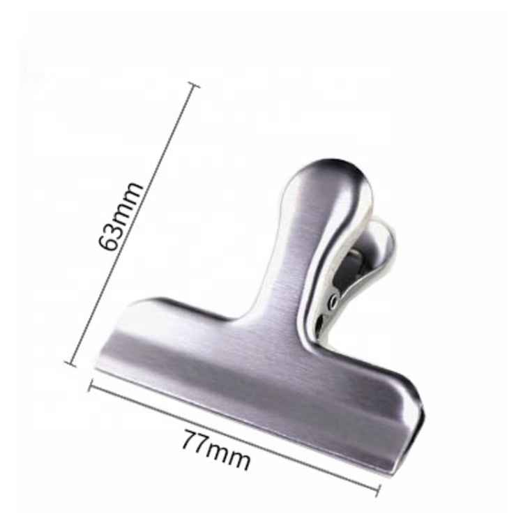 Stainless Steel Bag Clipsf For Food Heavy Duty Metal Silver Food Clips Office Paper Clamps Air Tight Seal Snack Clips