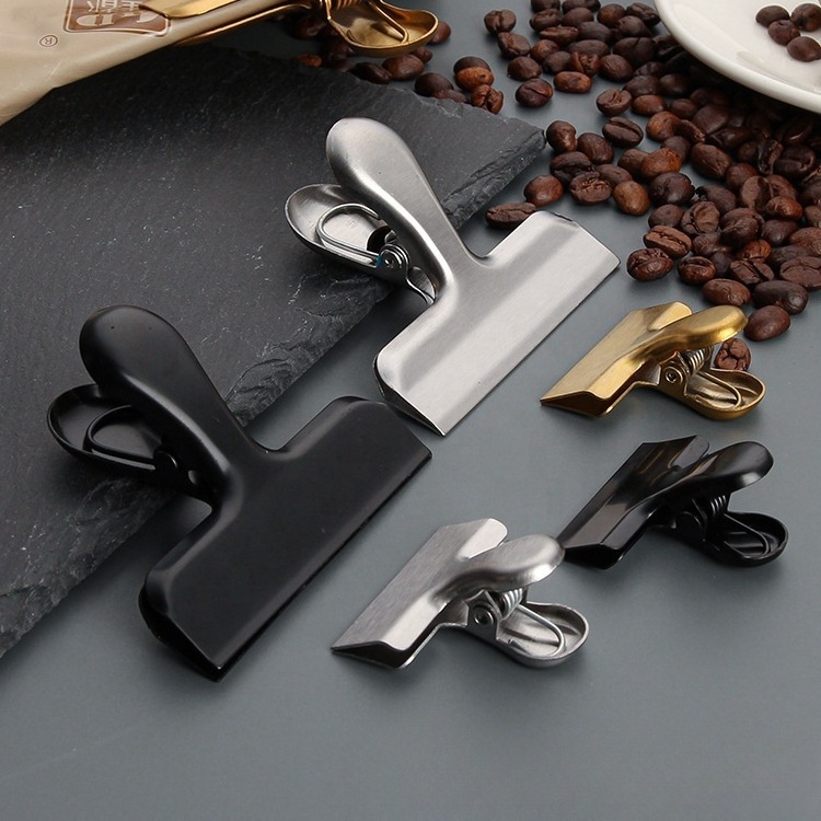 Metal Chip Bag Clips Stainless Steel Home Kitchen Food Snack Clip Moisture-proof Household Kitchen Gadgets Item