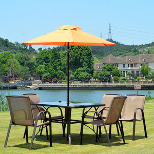 2M Garden Umbrella 360 Degree Rotatable Outdoor Sunshade Umbrella with Base