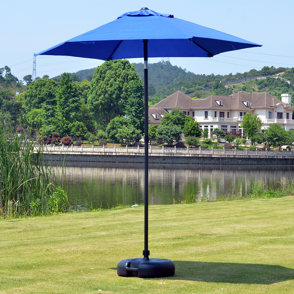 2M Garden Umbrella 360 Degree Rotatable Outdoor Sunshade Umbrella with Base