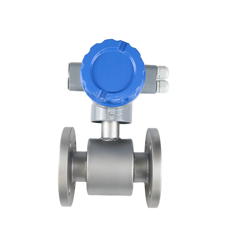 Weistoll SS316L Magnetic Flowmeter Sewage Seawater Brine Corrosive Liquid 4-20mA Electromagnetic Flow Meter