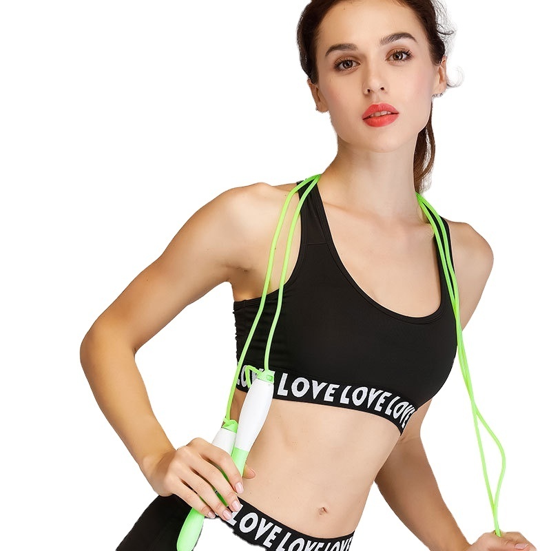 Fitness Ladies Girls Running Gym Yoga Tops Custom Logo Crane Exercise Workout Women Sports Bra Top Bra Yoga Cropped Sports Bra