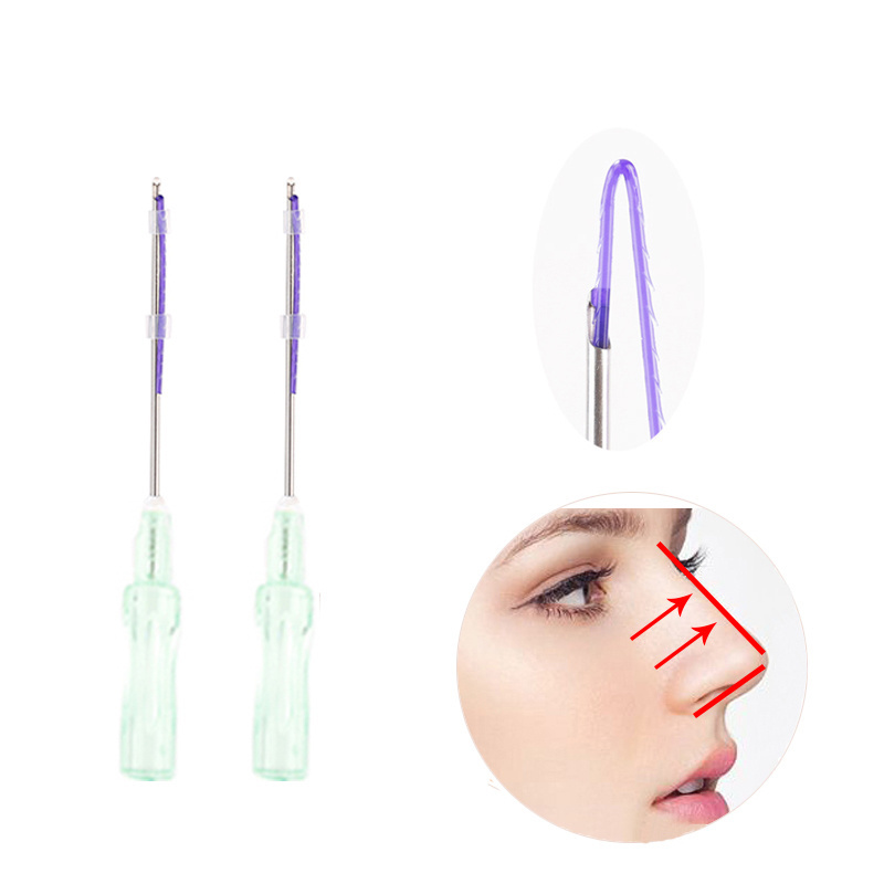 Korean Thread Skin Care 19g 38mm L Cannula Nose-Tip Lifting Nose Cog Pdo Thread Face Lift