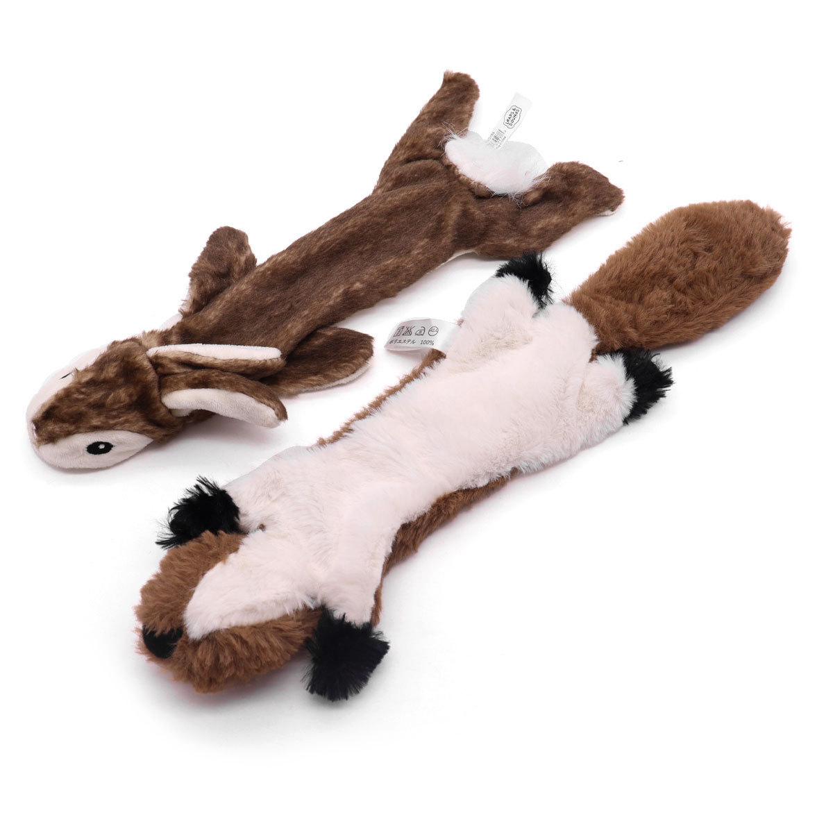 Custom No Stuffing Animal Plush Dog Toy Tree Hole Squirrels Pet Dog Sniff Plush Bunny Squeaky Toy Large Dog Cat Plush Chew Toys