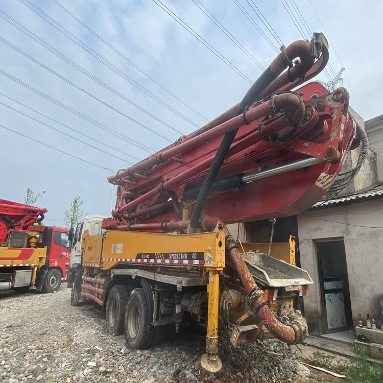 Used Sany Heavy 38-49m Original Paint Industry Isuzu chassis 2011-2016 year Concrete Pump Truck