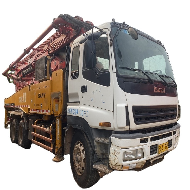 Used Sany Heavy 38-49m Original Paint Industry Isuzu chassis 2011-2016 year Concrete Pump Truck