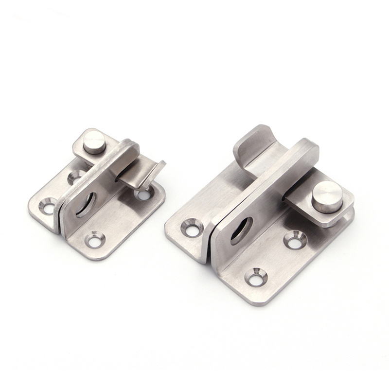 Stainless Steel Sliding Safety Latch Lock Heavy Duty Barn Door Bolt Latch Drawer Locks Flip Door Latch