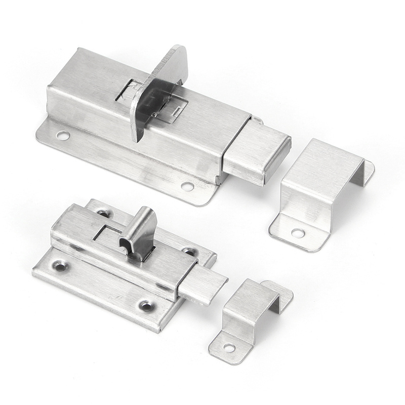 Door & Window Bolts High Quality Square Tube Sliding Door Latch Lock Durable Stainless Steel Flush Door Bolt