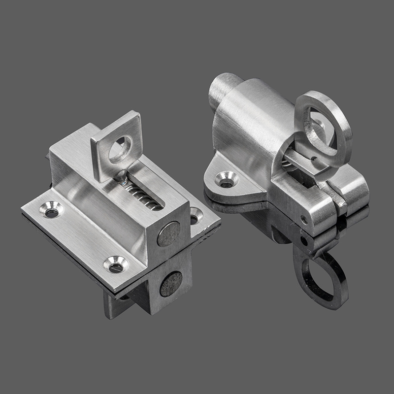 High Quality Pull Ring Spring Bounce Gate Latch Stainless Steel Safety Sliding Door Latch Lock